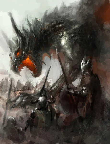 Caça ao dragão — Fotografia de Stock