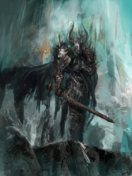 Ritter des Todes Eis und winter — Stockbild Ritter des Todes — Stockfoto