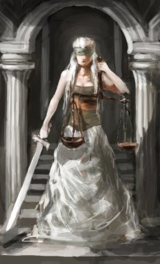 Goddess of justice clipart