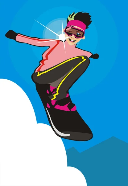 Snowboarder — Stock Vector