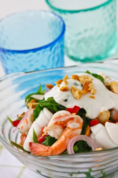 Eğreltiotu salatası — Stok fotoğraf