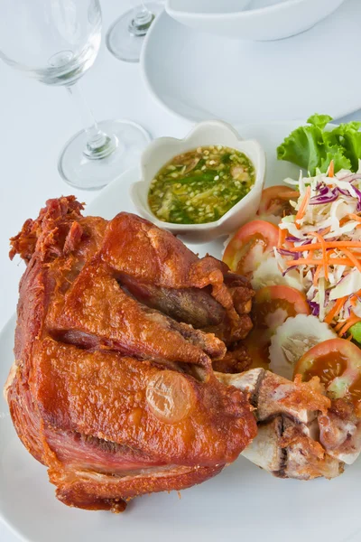 Deep fried pork leg — Stock Photo, Image