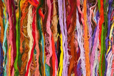 Colorful skein thread clipart