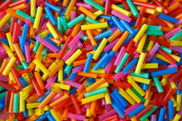 Colorful plastic tubes — Stock Photo, Image