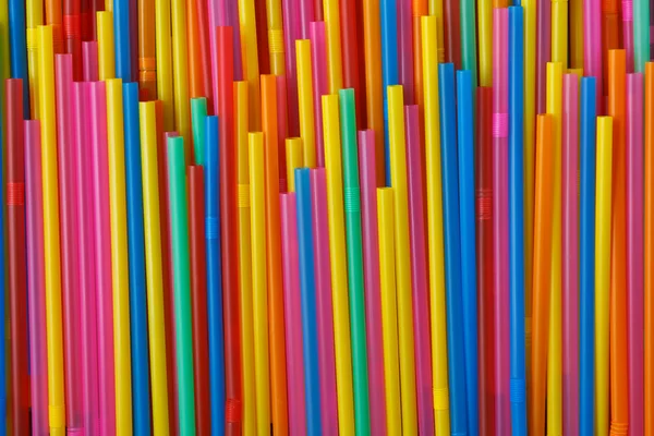 Colorful drinking straws — Stock Photo, Image