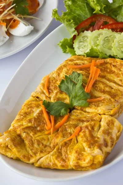 Omelet stile tailandese — Foto Stock