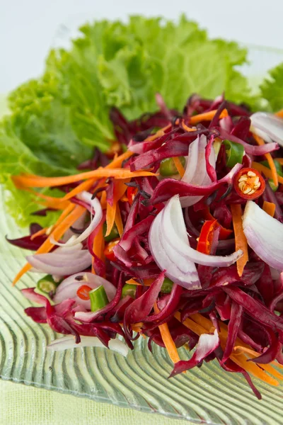 Thaifood, çiçekler salata — Stok fotoğraf
