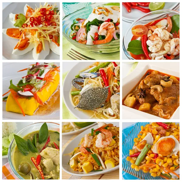 Comida tailandesa, caril verde — Fotografia de Stock