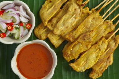 Thai food, Pork Satay clipart