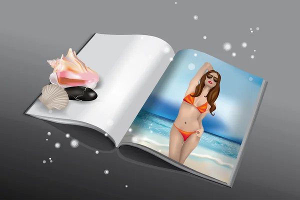Livre d'été — Image vectorielle