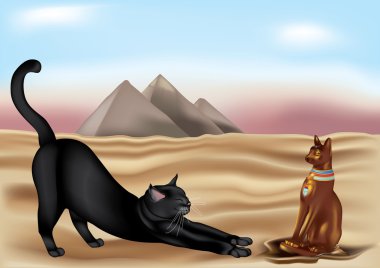 Egyptian Cat clipart