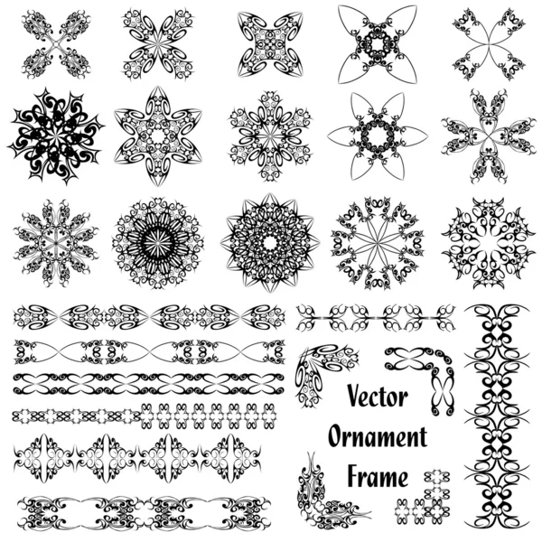 Reihe von Ornamenten — Stockvektor