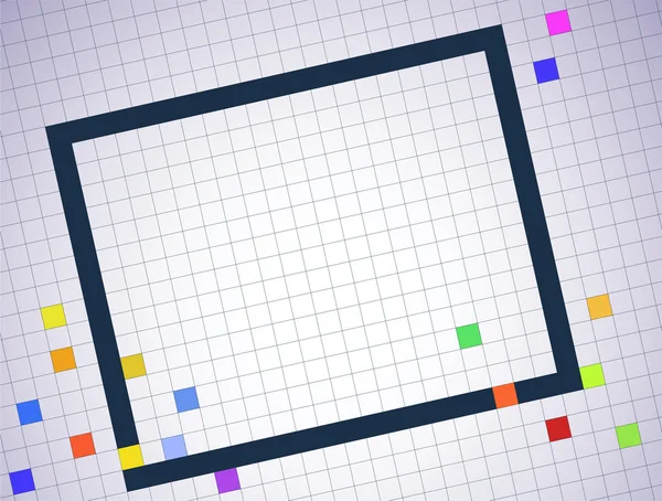 Векторная пиксельная рамка — стоковый вектор