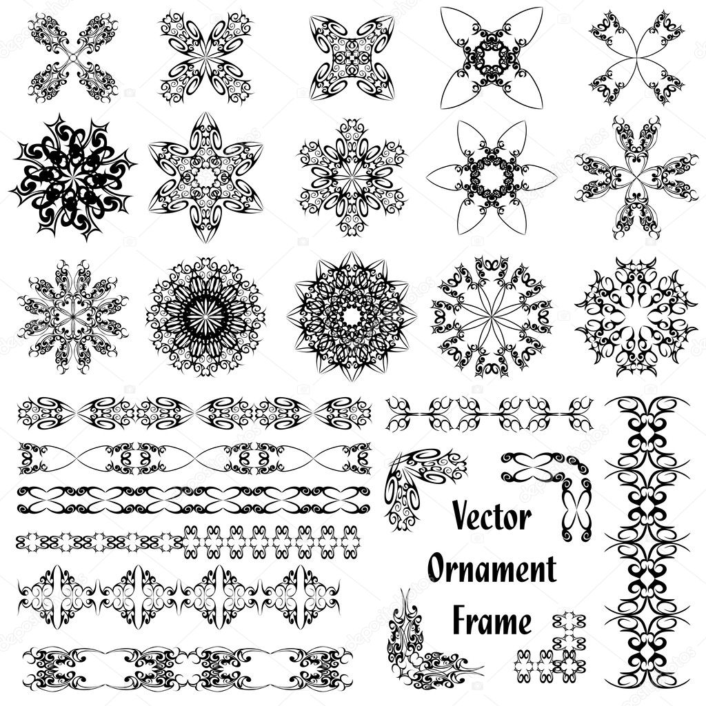 Set of ornaments