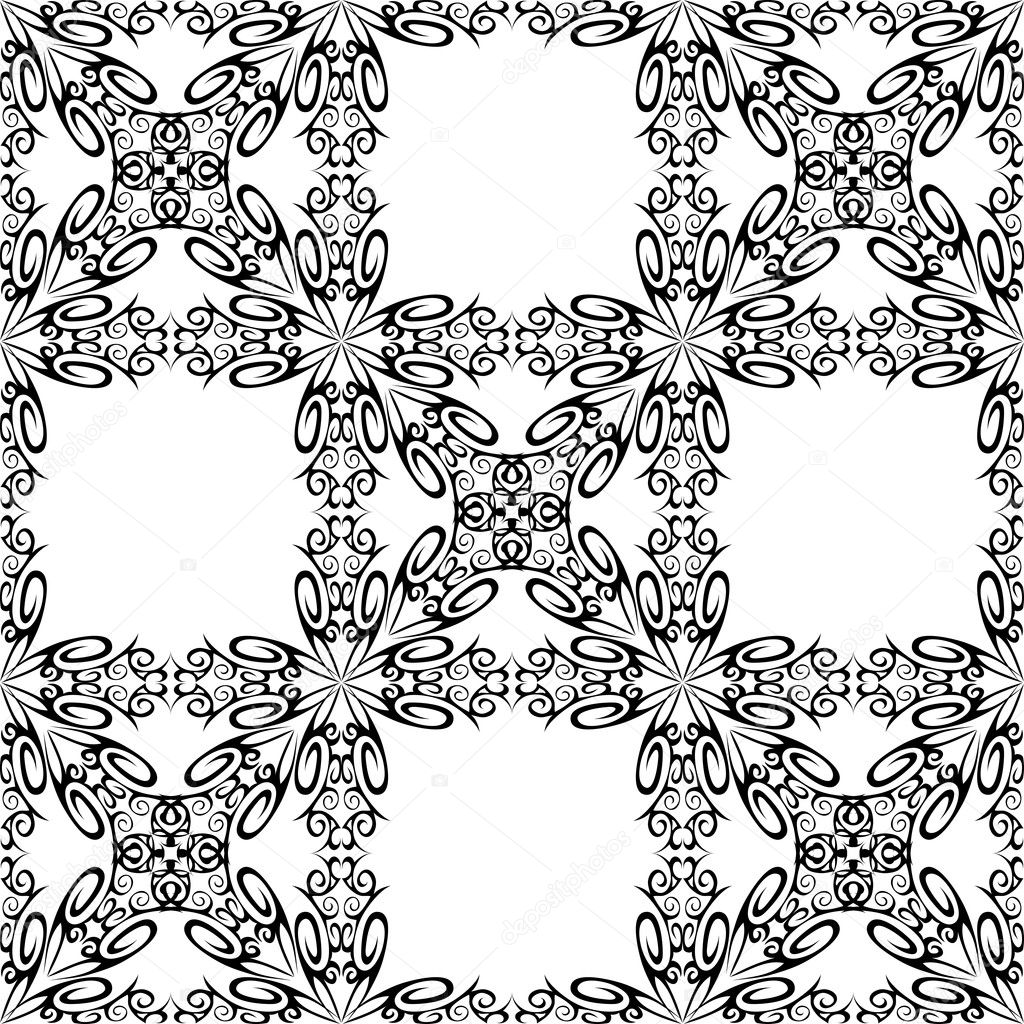 Monochrome seamless pattern