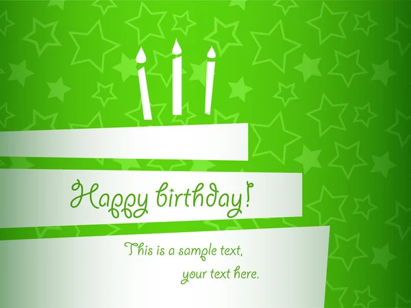 Tarjeta de cumpleaños — Vector de stock