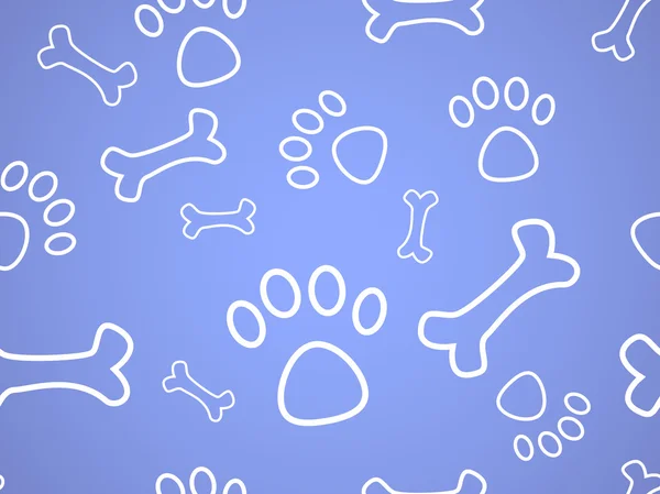 Empreintes de chien — Image vectorielle