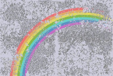 Rainbow background clipart