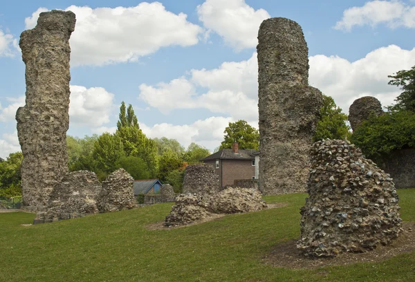 Bury st. edmunds-trädgård ruinerna — Stockfoto