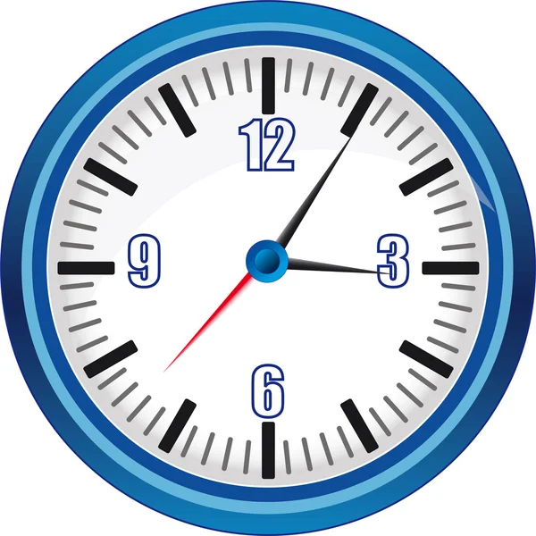 Illustration vectorielle d'horloge analogique — Image vectorielle