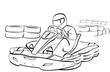 Go kart clipart