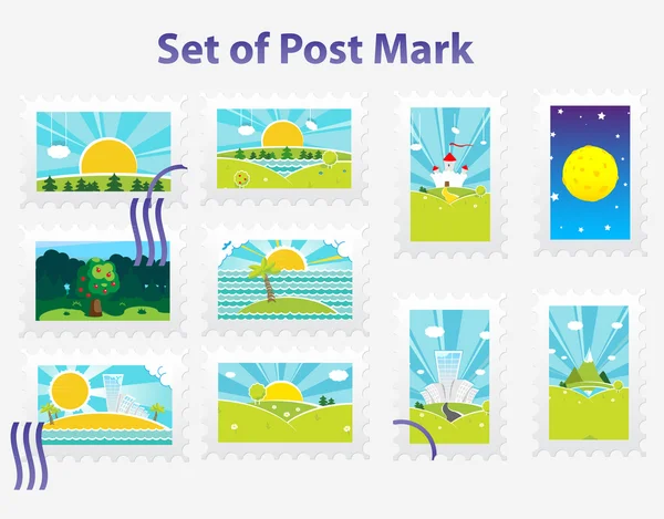 stock vector Post mark