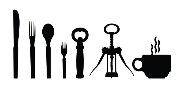 Équipements de cuisine — Image vectorielle