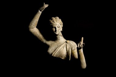 Ancient woman statue clipart