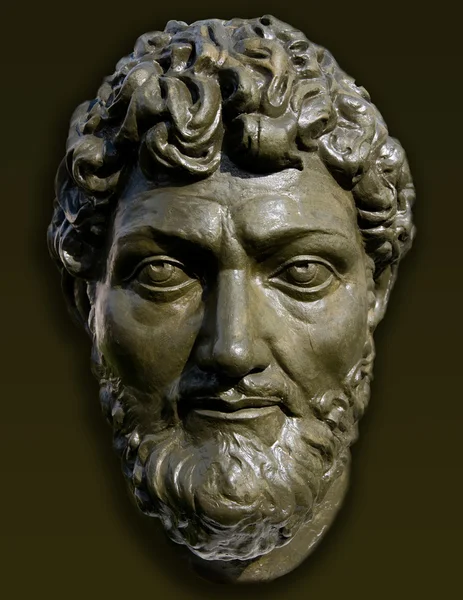 Статуя античного філософа — стокове фото