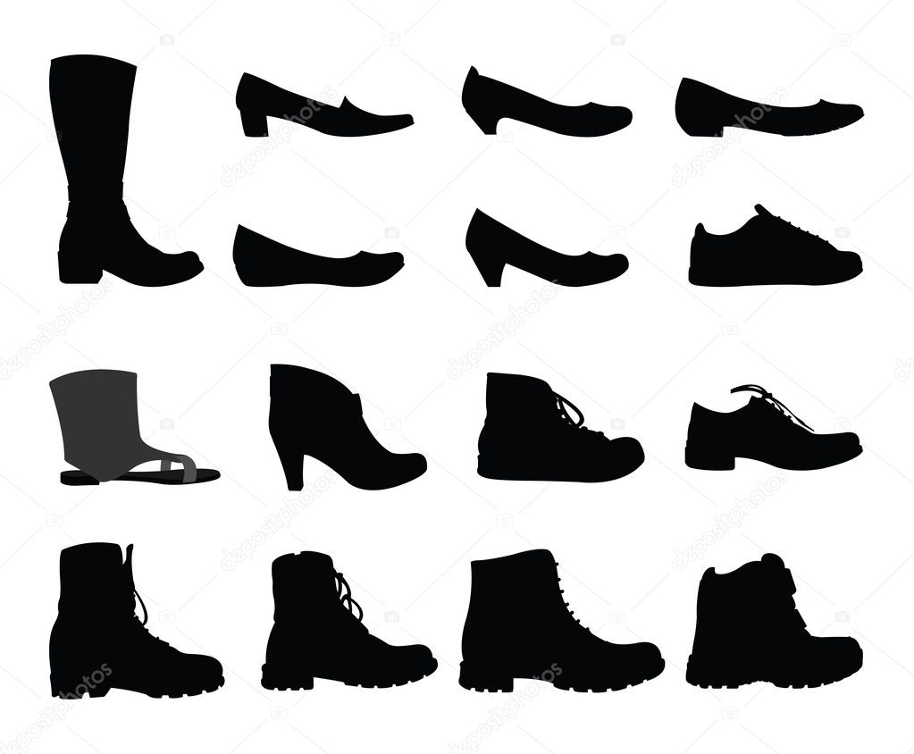 Shoes silhouettes