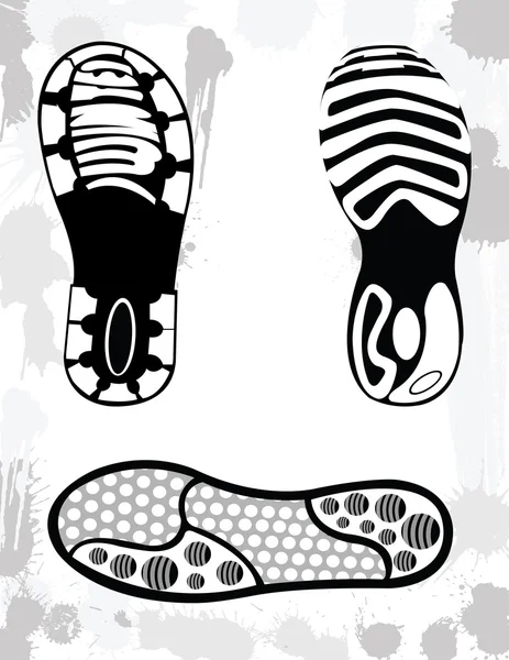 Pistes de chaussures — Image vectorielle