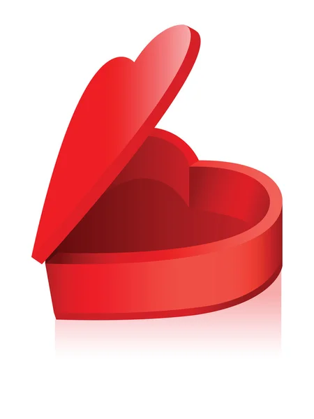 Box формі серця — стоковий вектор