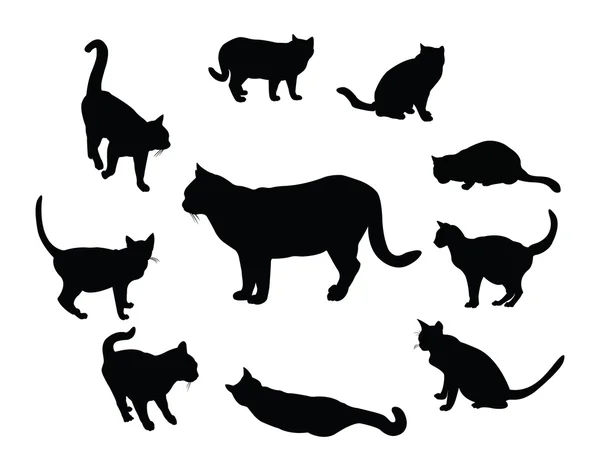 stock vector Cat silhouettes