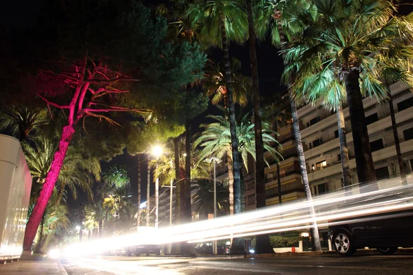 Cannes by night. — Stock Photo, Image