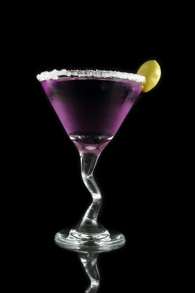 Paarse martini drankje — Stockfoto