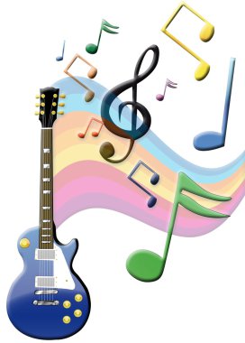 Flow of music clipart