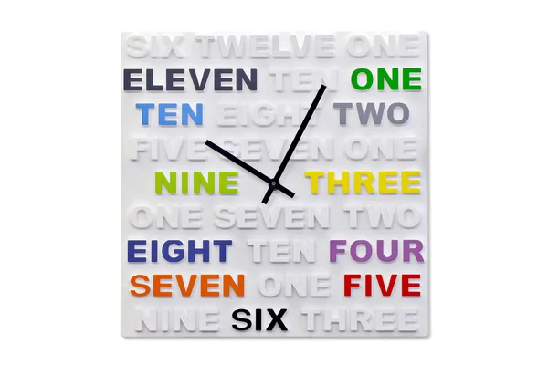 stock image Colored clock isolated