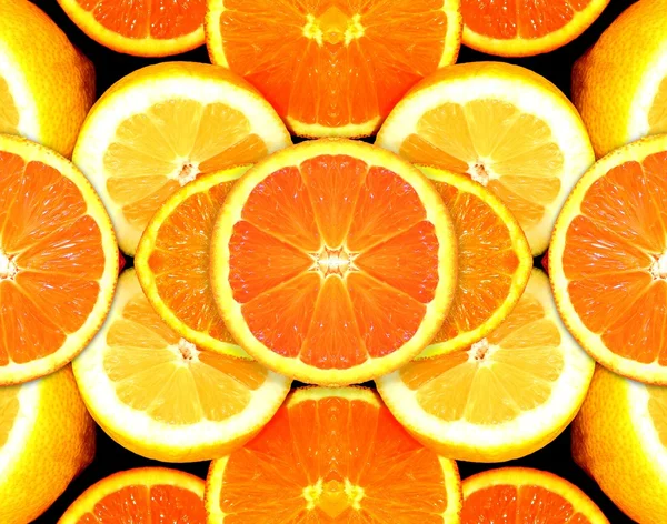 Citrusfrukter abstrakt Stockfoto