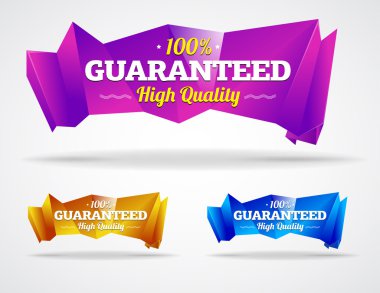 soyut origami Banner koymak