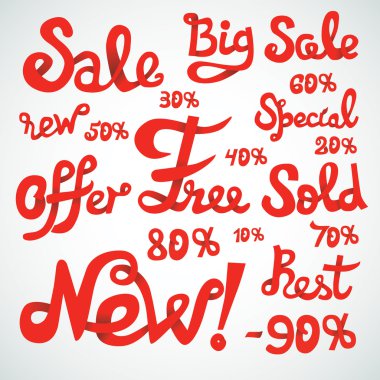 Discount Vector Signs clipart