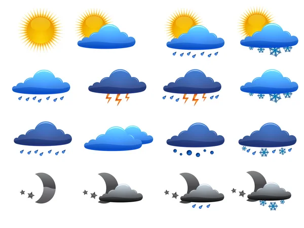 Weather Set — Stock Vector