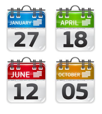 Vector Calendar Set clipart