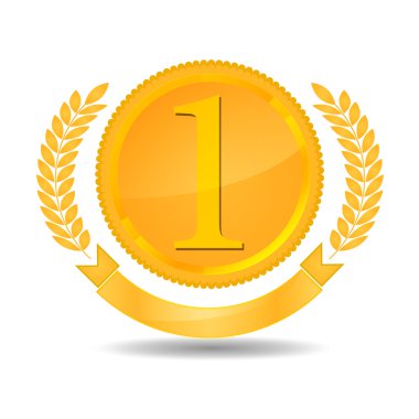 Number One Award clipart