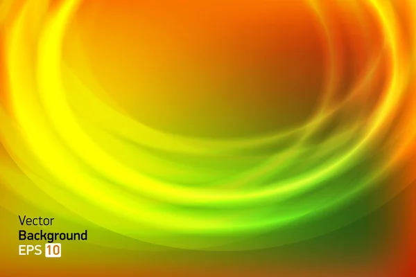 Goud groen rondje abstracte achtergrond — Stockvector