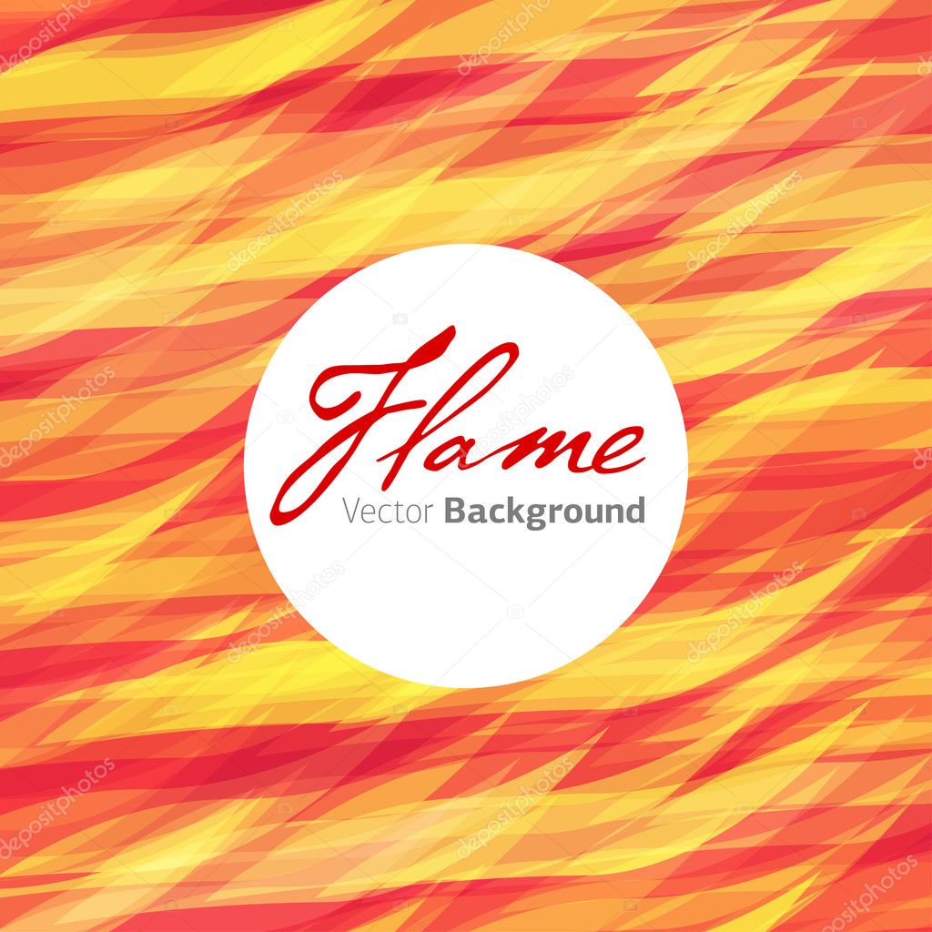 Flame fire vector background