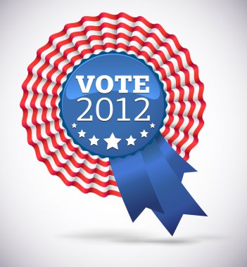 Vote 2012 USA Badge clipart