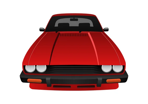 Piros autó — Stock Vector