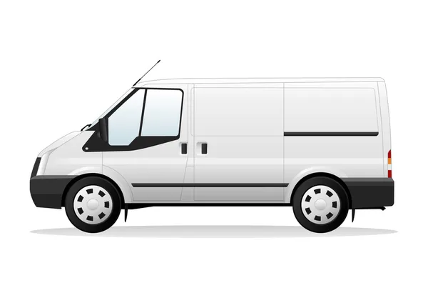 Van pengiriman putih - Stok Vektor