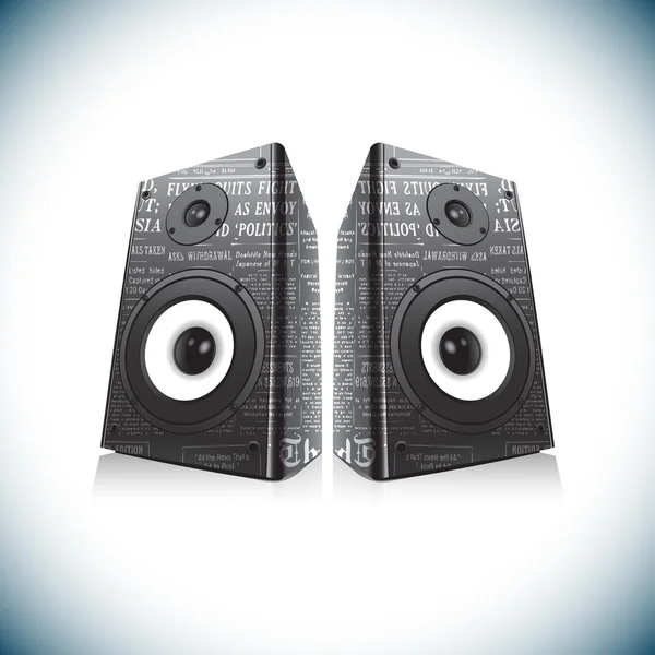 Two audio speakers — Stock Vector