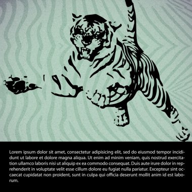 Tiger vector illustration clipart